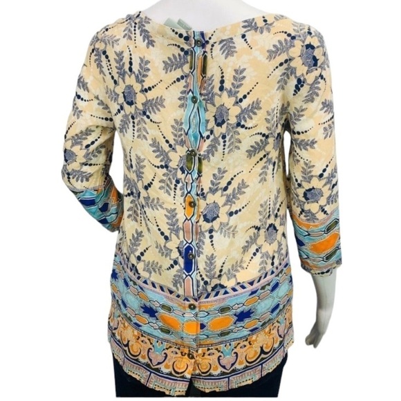 Anthropologie Maeve Silk Sidney Floral Blouse Top - Picture 10 of 11